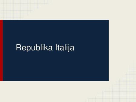 Republika Italija.
