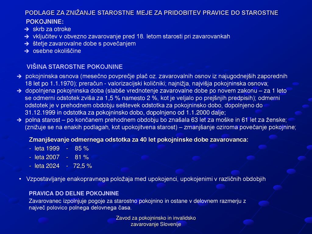 Zavod za pokojninsko in invalidsko zavarovanje Slovenije