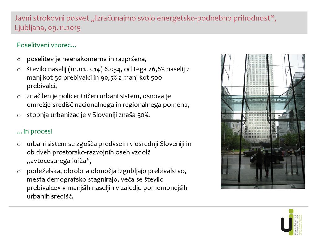 Javni strokovni posvet „Izračunajmo svojo energetsko-podnebno prihodnost , Ljubljana,