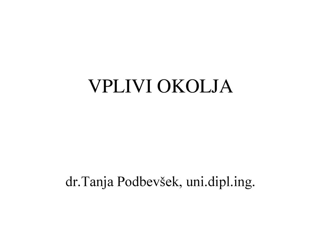 dr.Tanja Podbevšek, uni.dipl.ing.