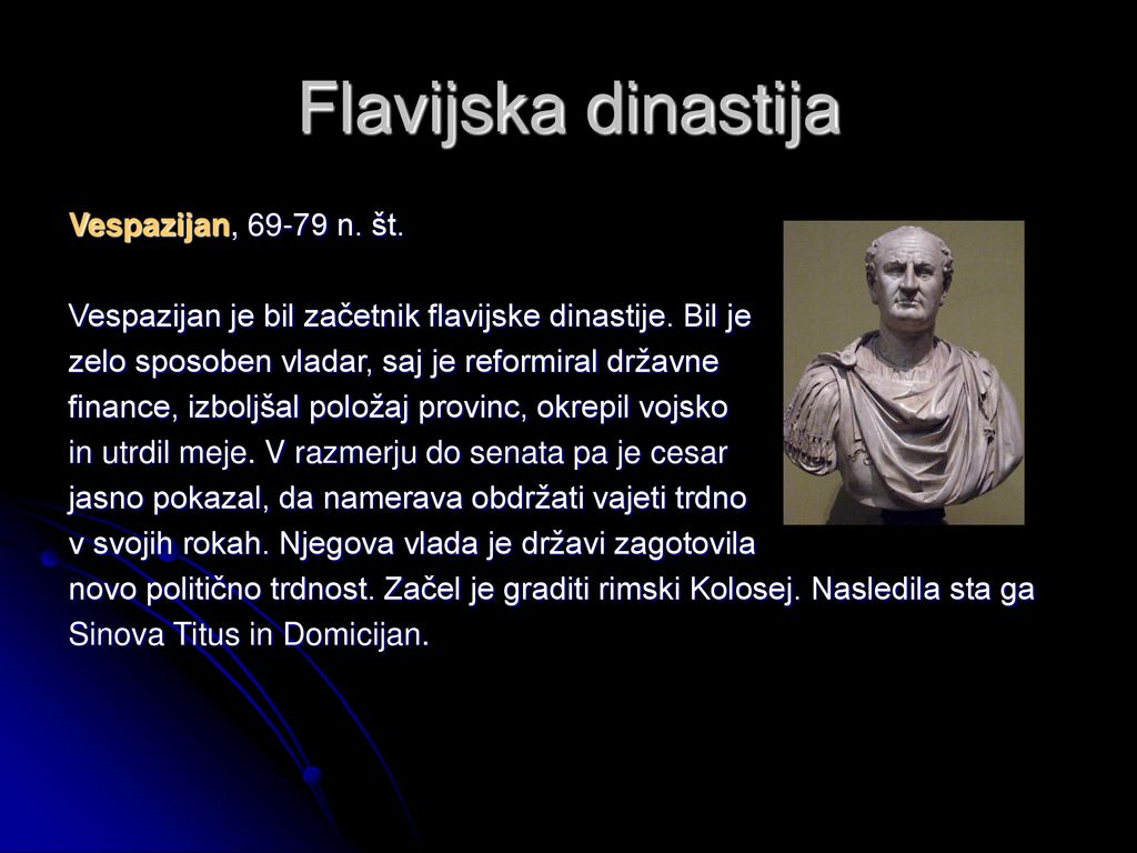 Flavijska dinastija Vespazijan, n. št.