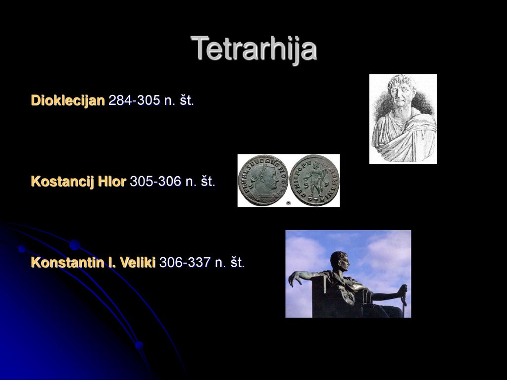 Tetrarhija Dioklecijan n. št. Kostancij Hlor n. št.