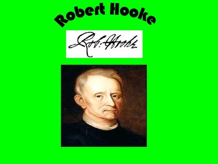 Robert Hooke.