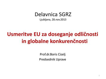 Delavnica SGRZ Ljubljana, 28.nov.2013