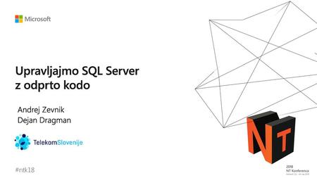 Upravljajmo SQL Server z odprto kodo