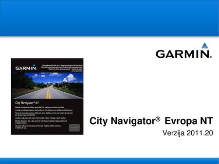 City Navigator® Evropa NT Verzija