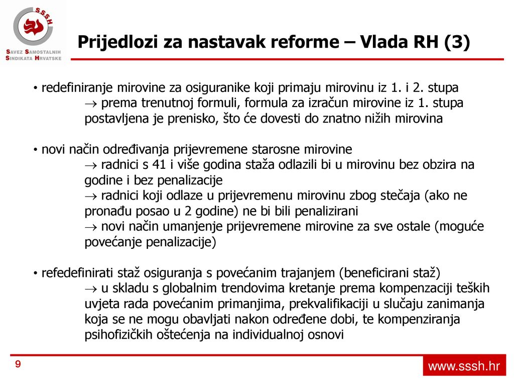 Prijedlozi za nastavak reforme – Vlada RH (3)