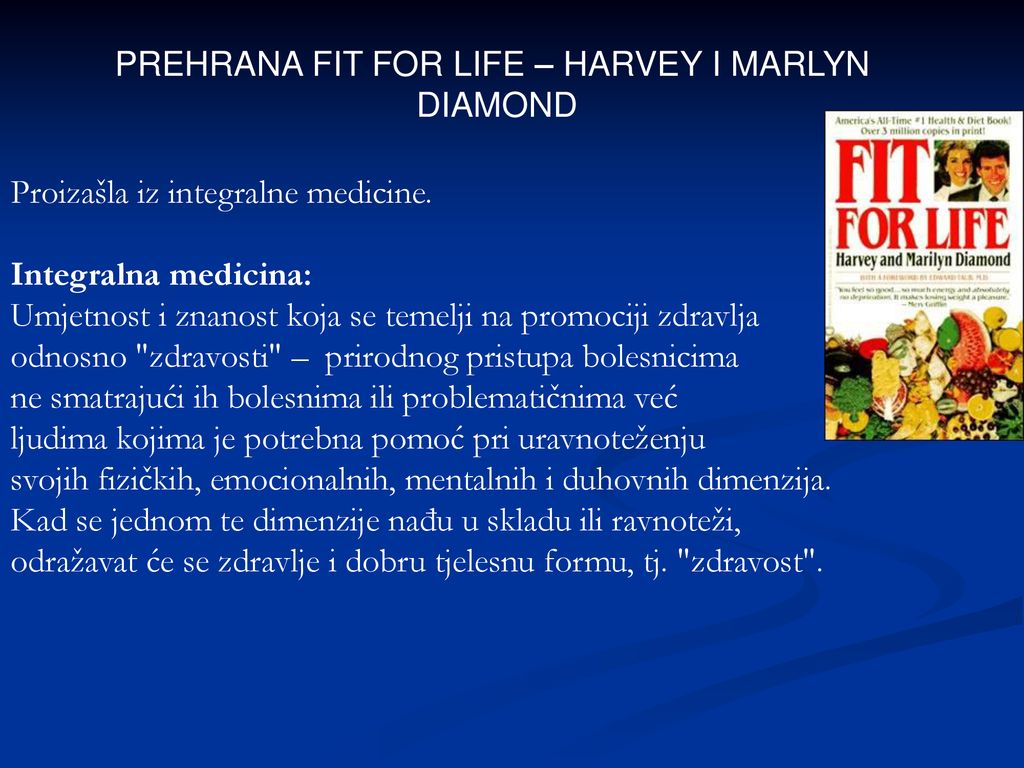 PREHRANA FIT FOR LIFE – HARVEY I MARLYN