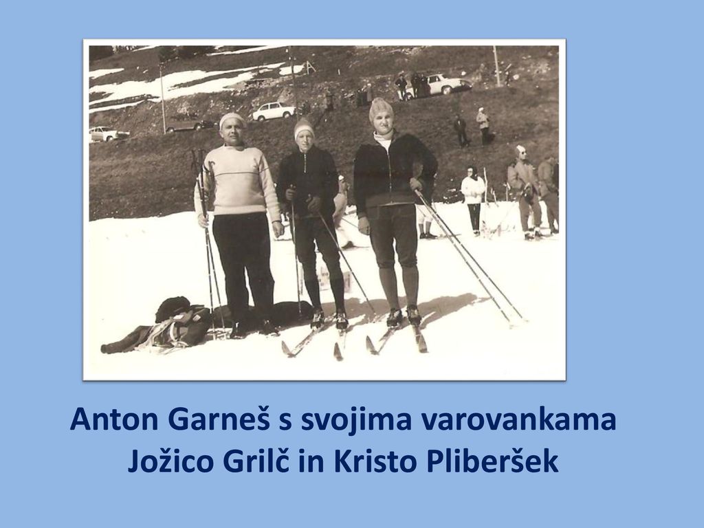Anton Garneš s svojima varovankama Jožico Grilč in Kristo Pliberšek