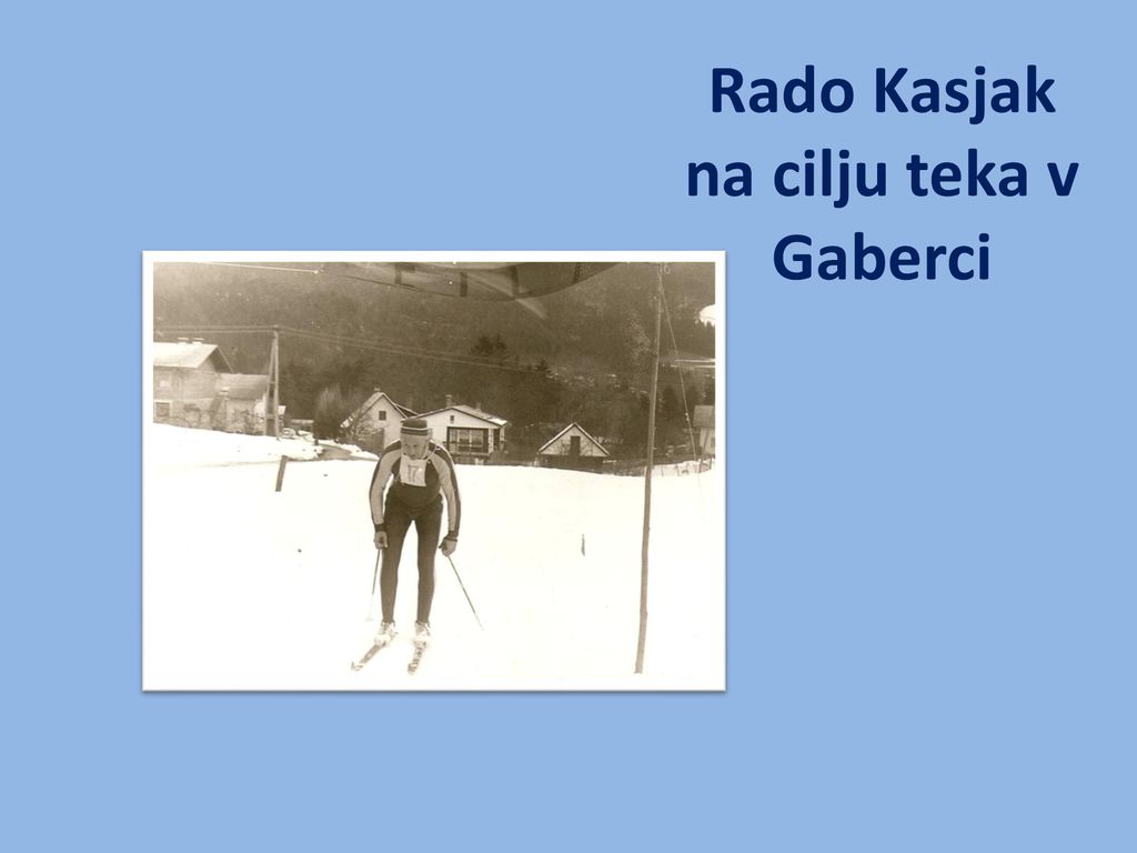 Rado Kasjak na cilju teka v Gaberci