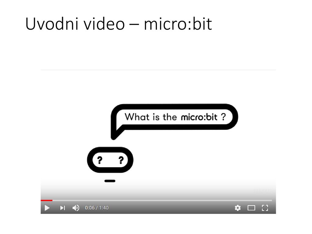 Uvodni video – micro:bit