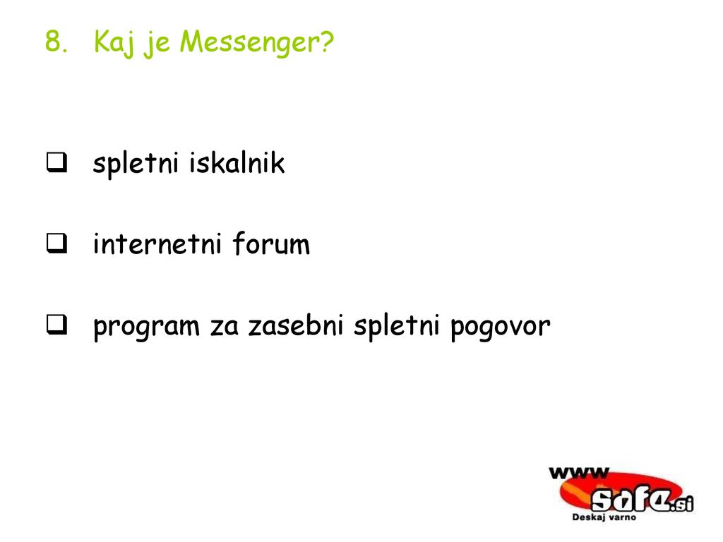 Kaj je Messenger spletni iskalnik internetni forum program za zasebni spletni pogovor