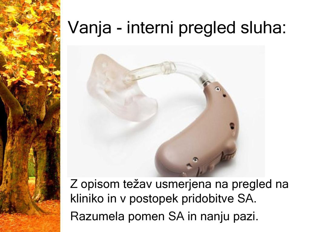 Vanja - interni pregled sluha: