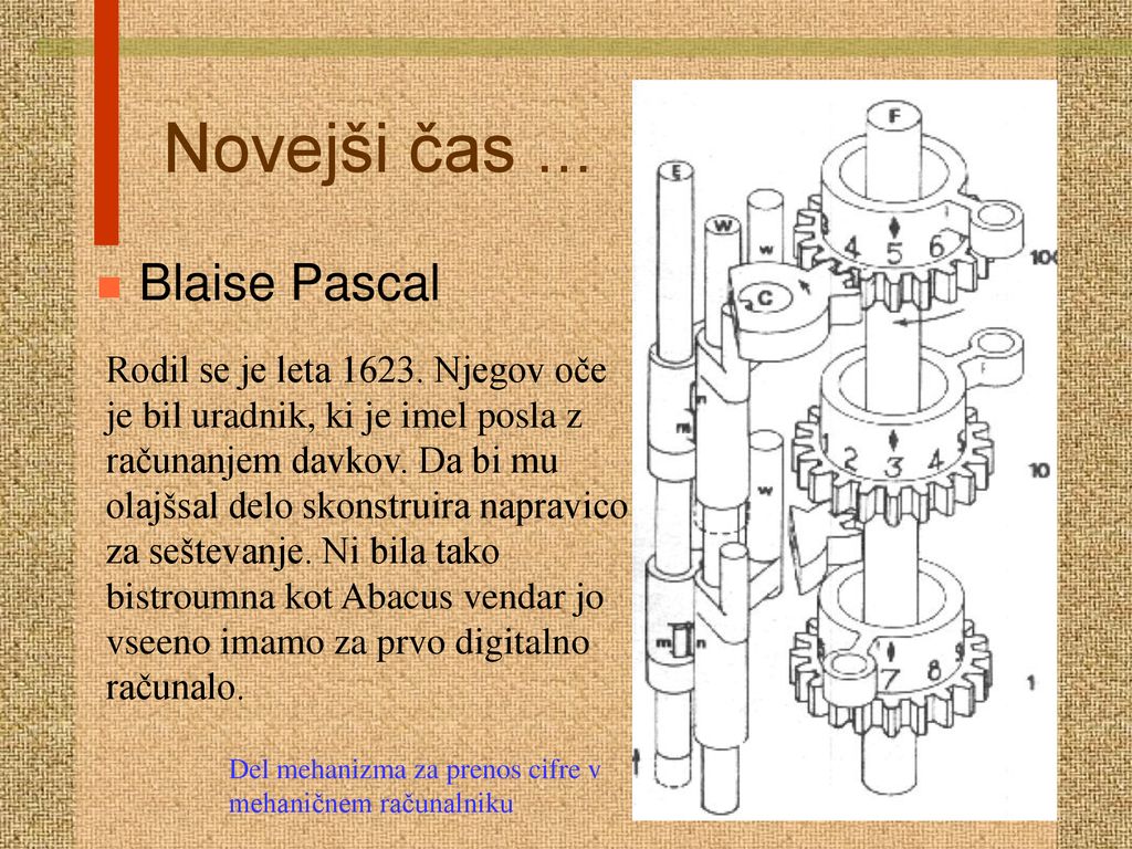 Novejši čas ... Blaise Pascal