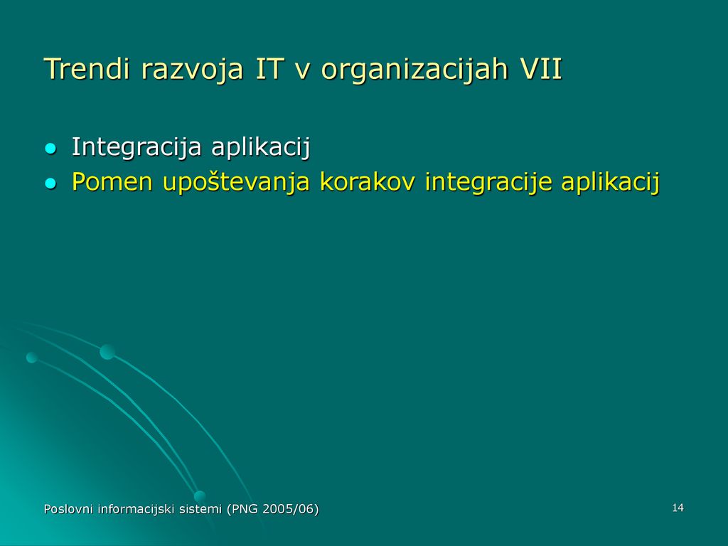 Trendi razvoja IT v organizacijah VII