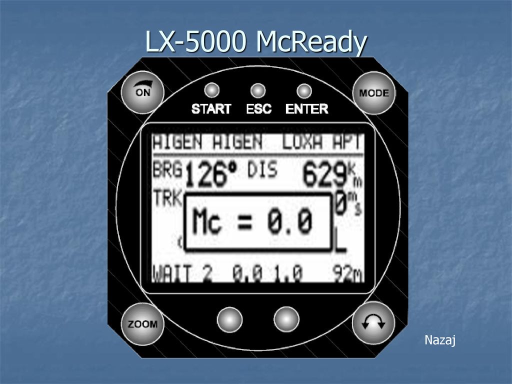 LX-5000 McReady Nazaj