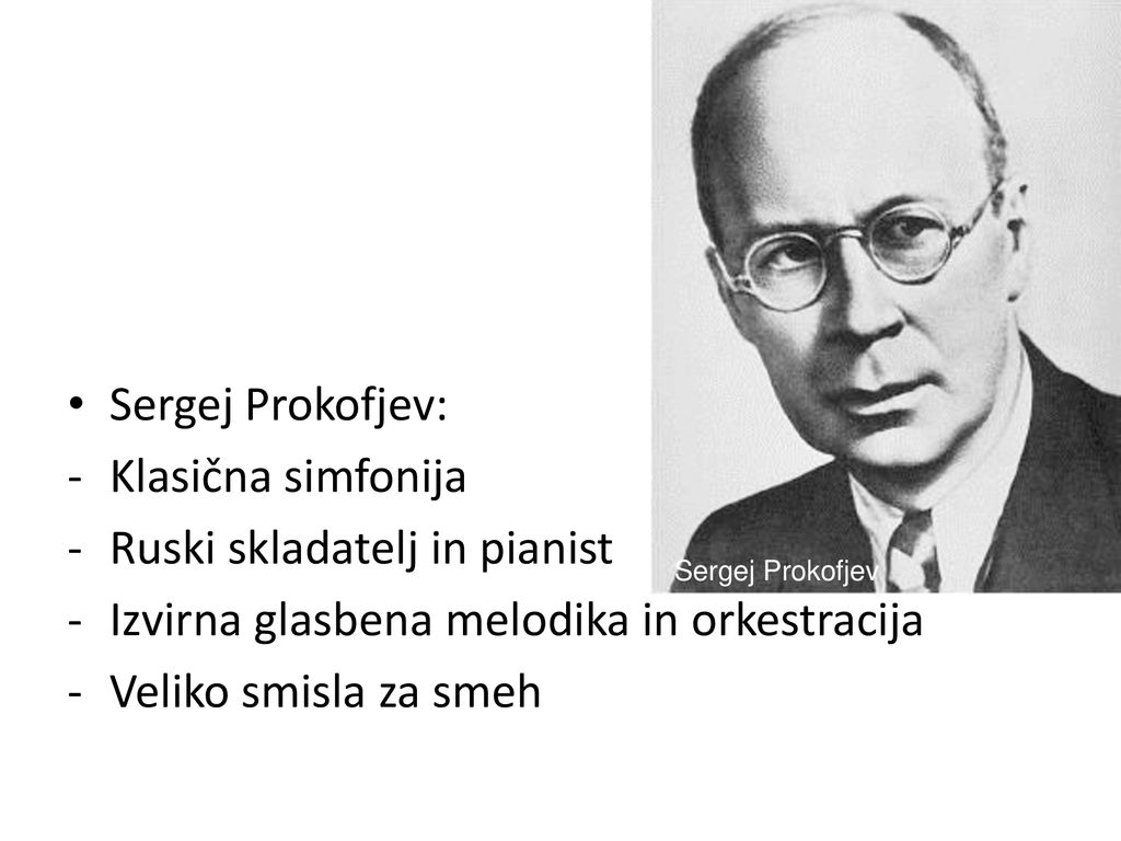 Ruski skladatelj in pianist Izvirna glasbena melodika in orkestracija