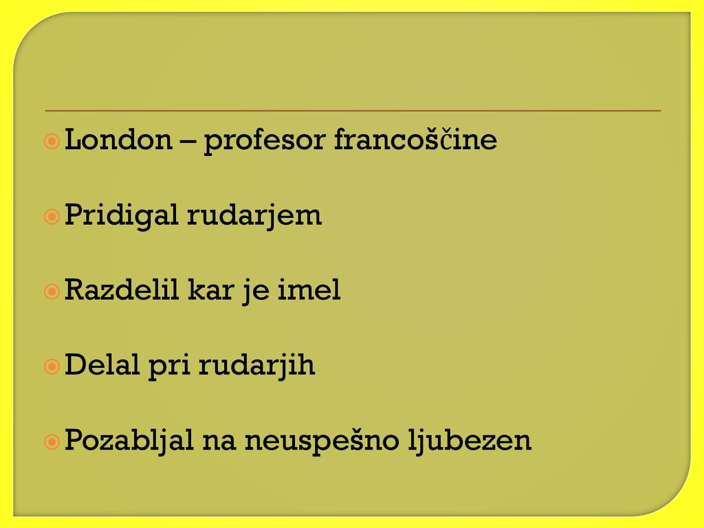 London – profesor francoščine
