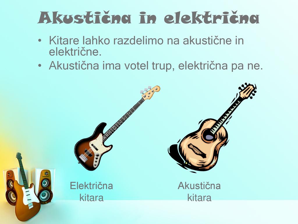 Akustična in električna