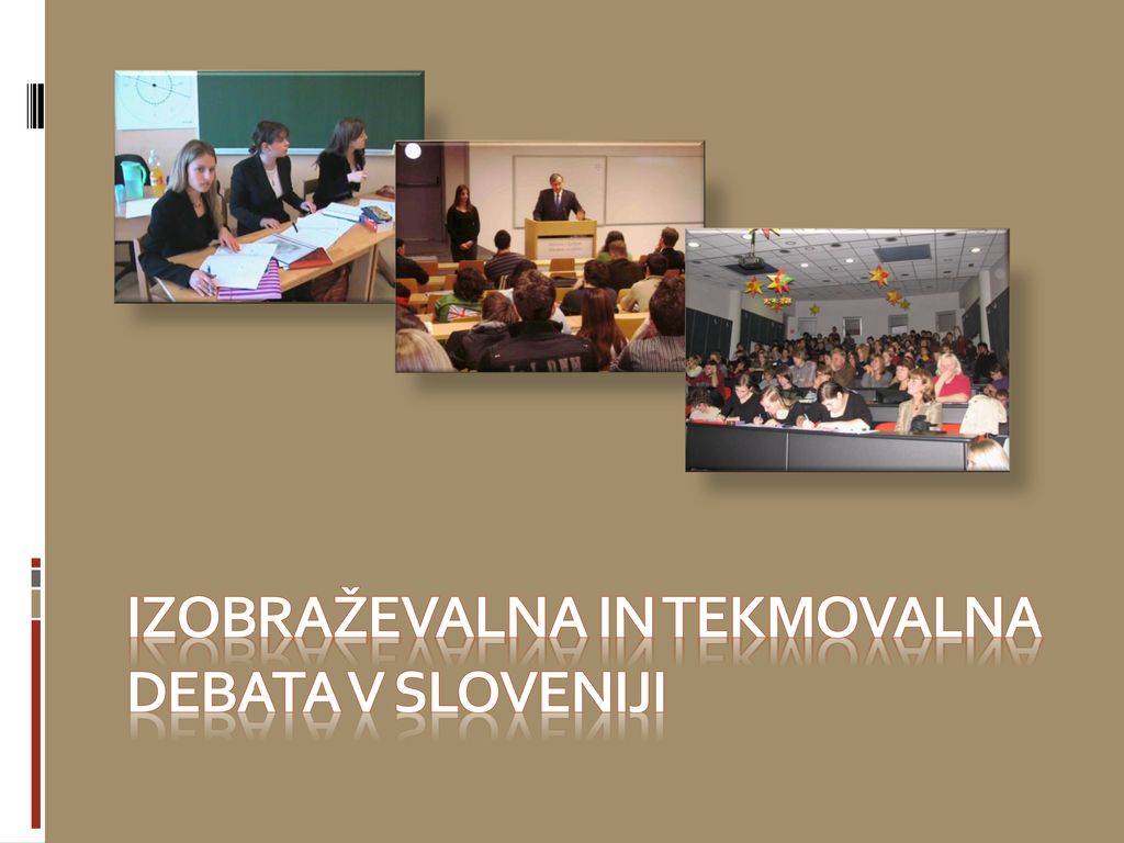 Izobraževalna in tekmovalna debata v sloveniji