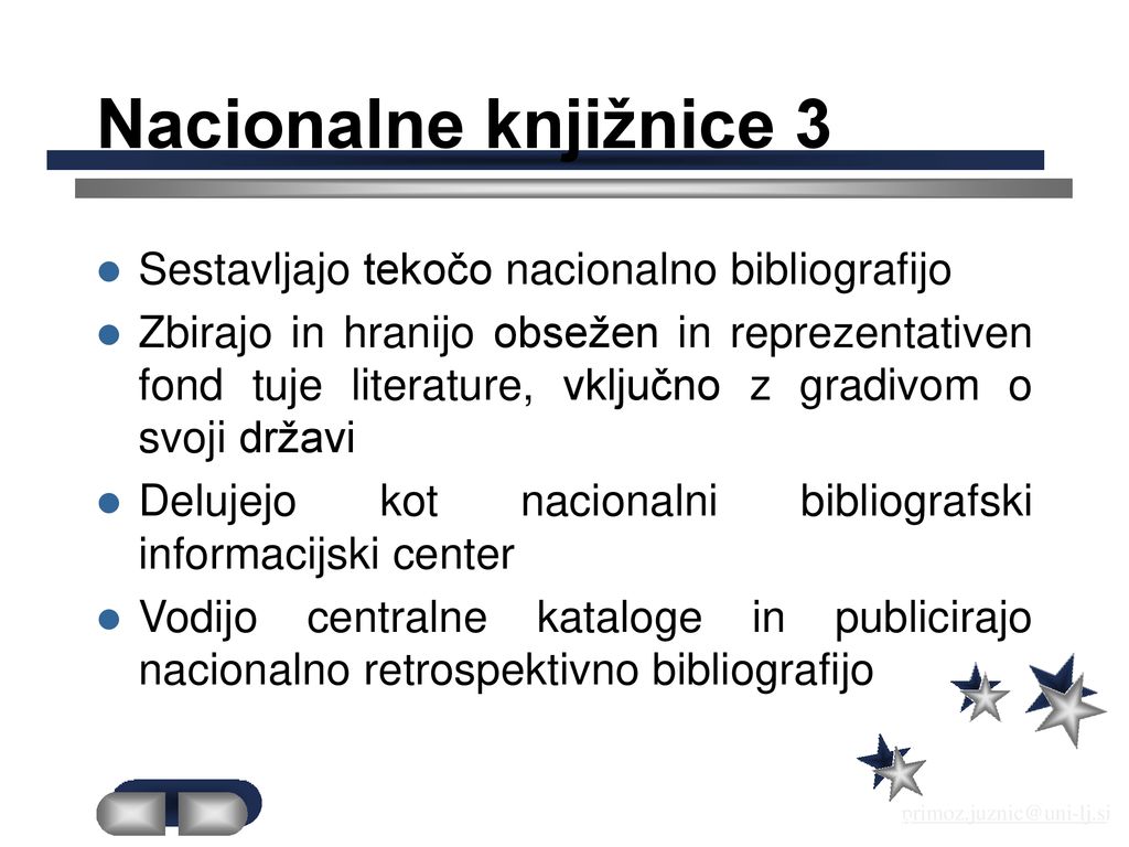 Primoz Juznic, BINK, FF, Univerza v Ljubljani