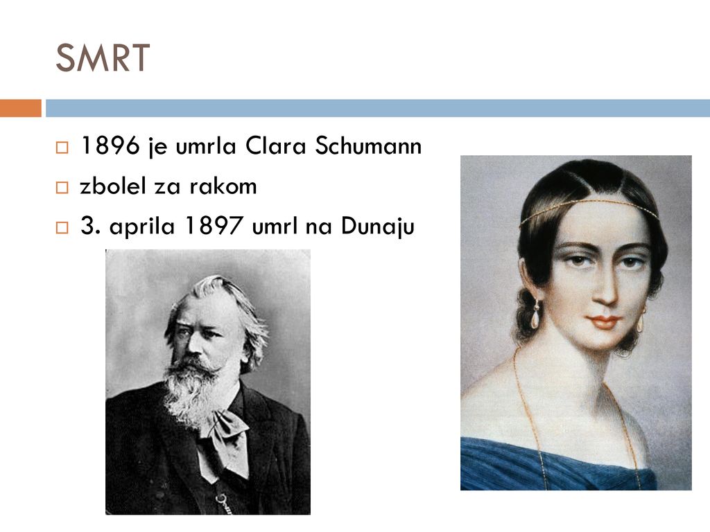 SMRT 1896 je umrla Clara Schumann zbolel za rakom