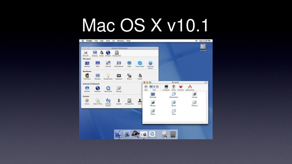 Mac OS X v10.1