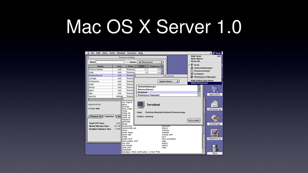 Mac OS X Server 1.0