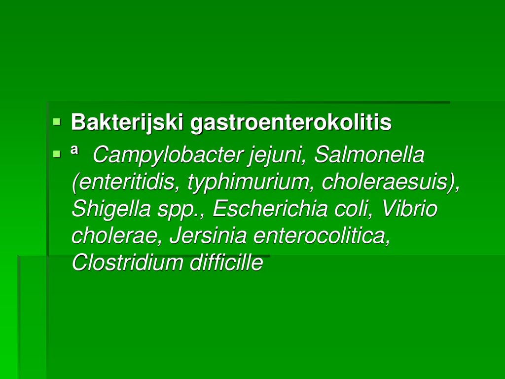 Bakterijski gastroenterokolitis