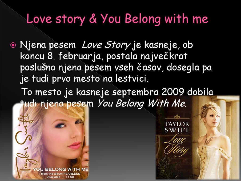 Love story & You Belong with me