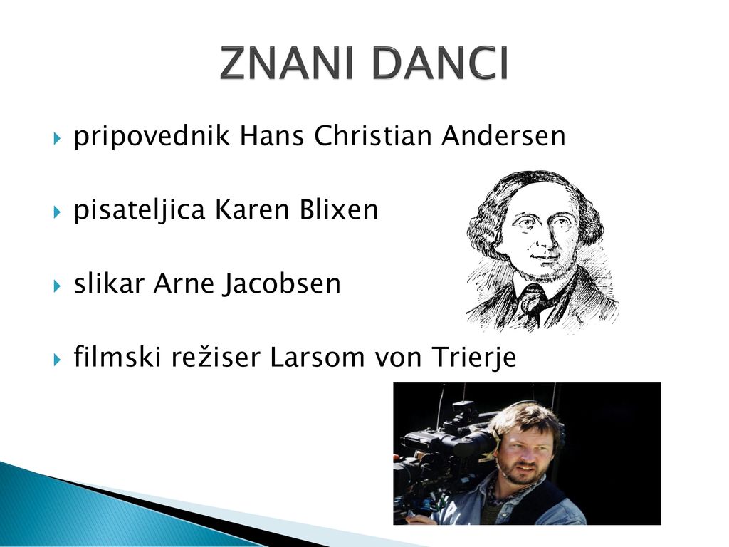 ZNANI DANCI pripovednik Hans Christian Andersen
