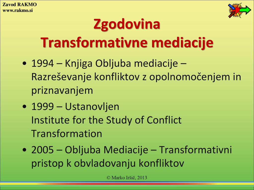 Zgodovina Transformativne mediacije