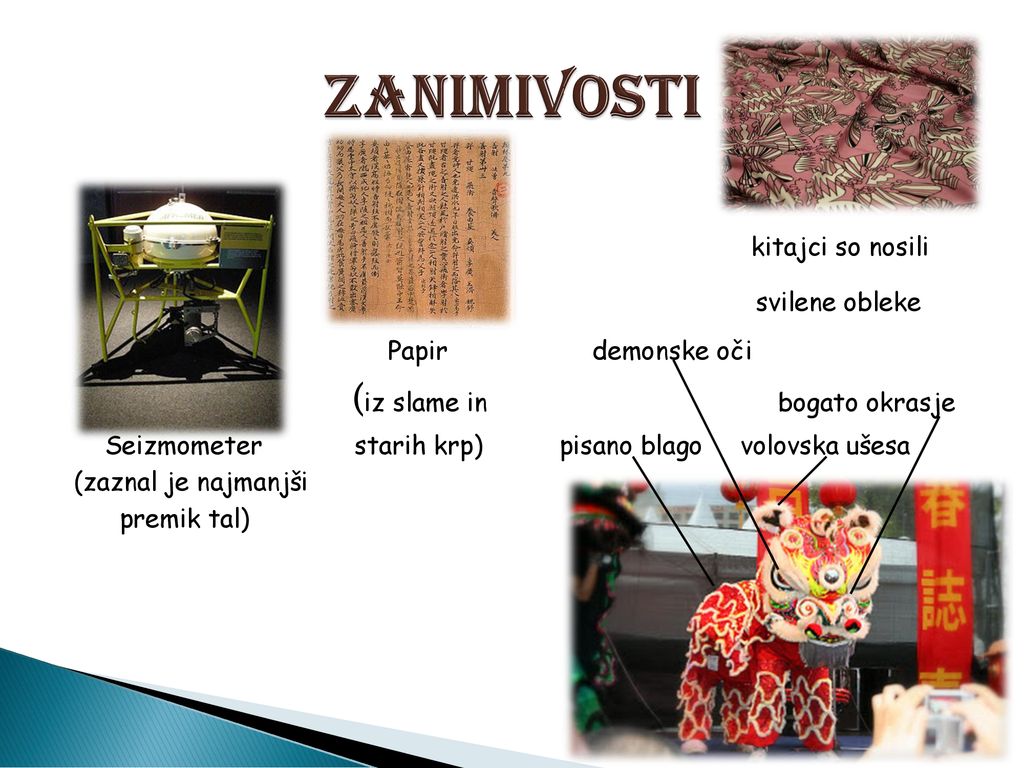 ZANIMIVOSTI kitajci so nosili svilene obleke Papir demonske oči
