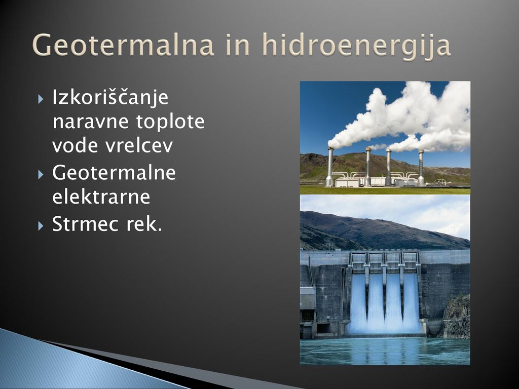 Geotermalna in hidroenergija