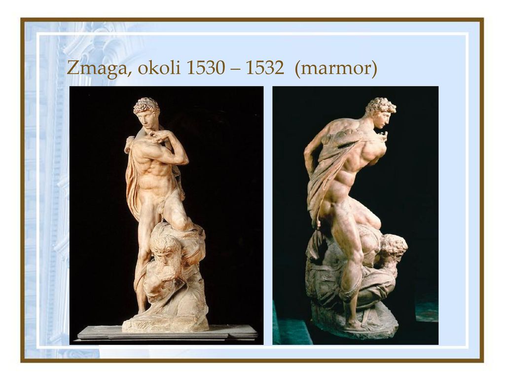 Zmaga, okoli 1530 – 1532 (marmor)