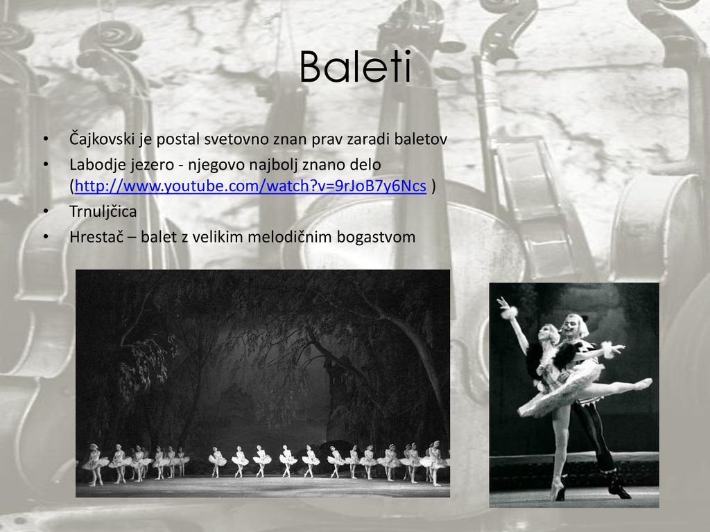 Baleti Čajkovski je postal svetovno znan prav zaradi baletov
