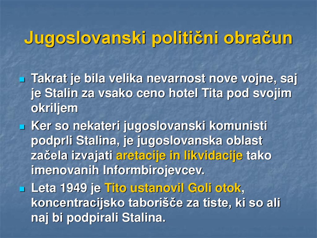 Jugoslovanski politični obračun