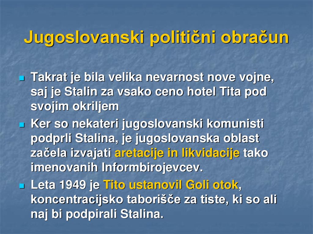 Jugoslovanski politični obračun