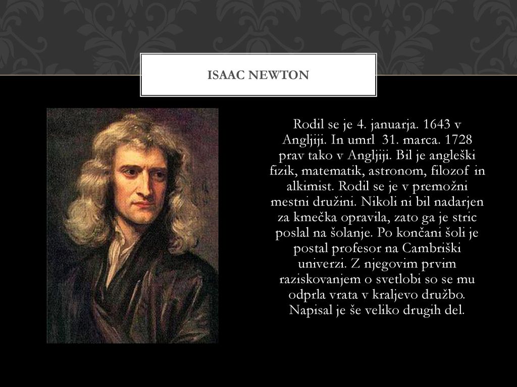 Isaac newton