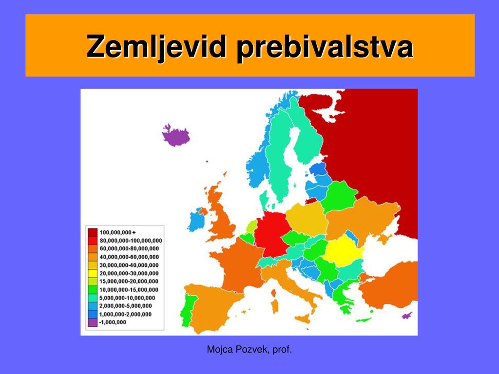 Zemljevid prebivalstva