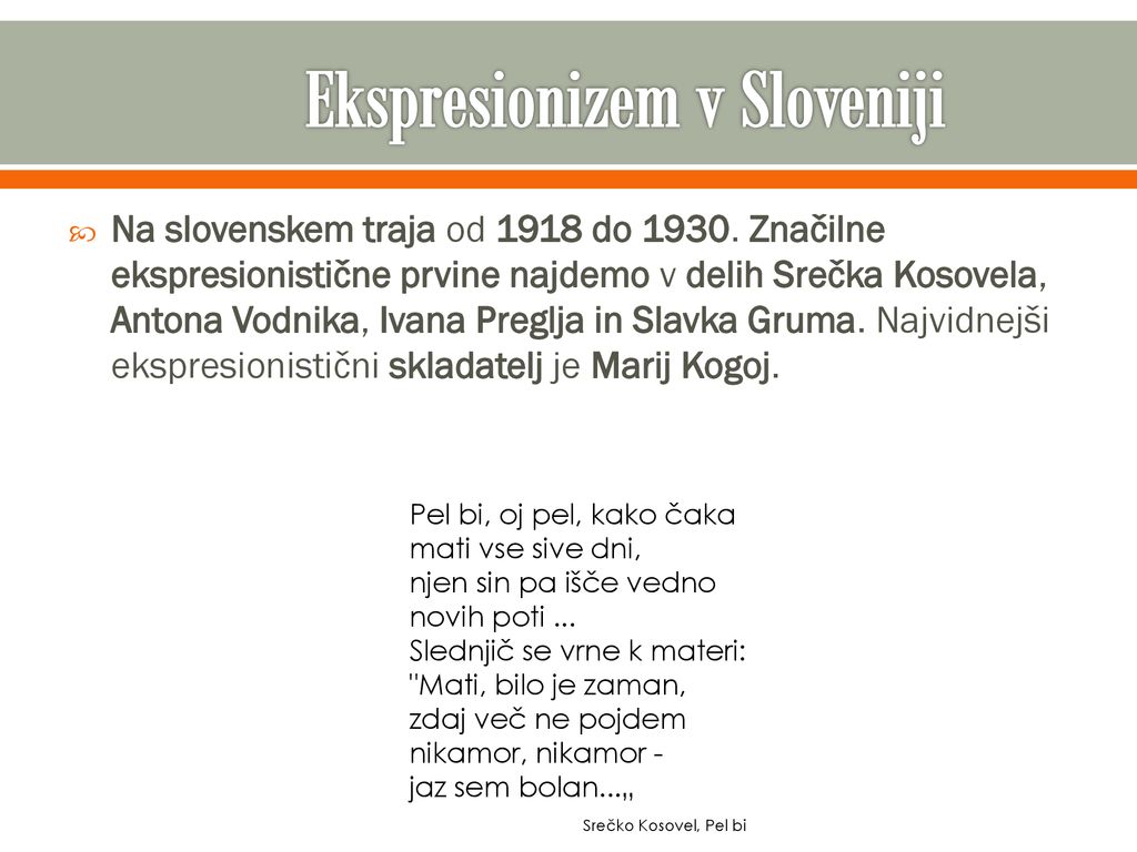 Ekspresionizem v Sloveniji