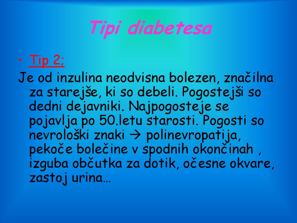 Tipi diabetesa Tip 2;