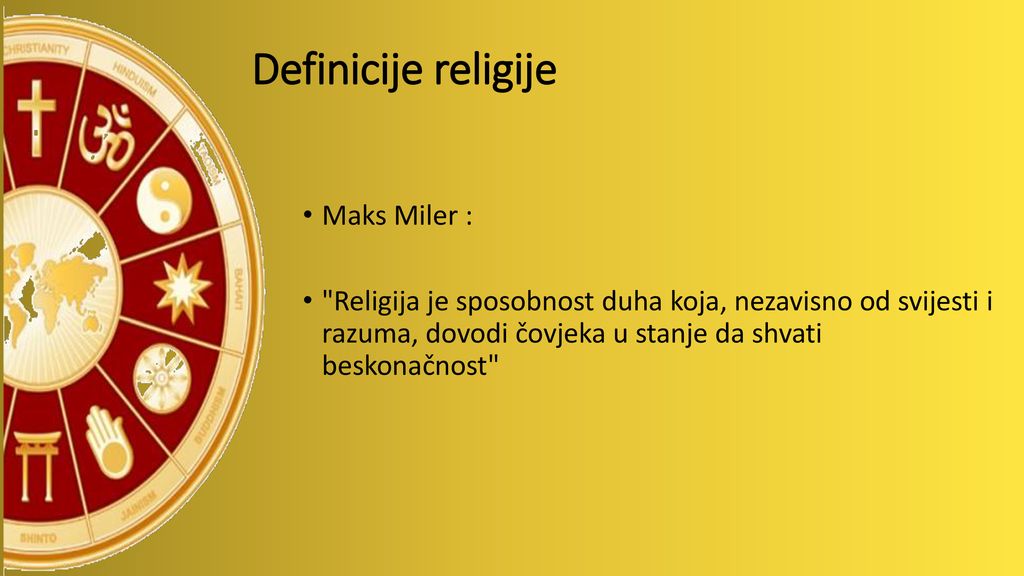 Definicije religije Maks Miler :