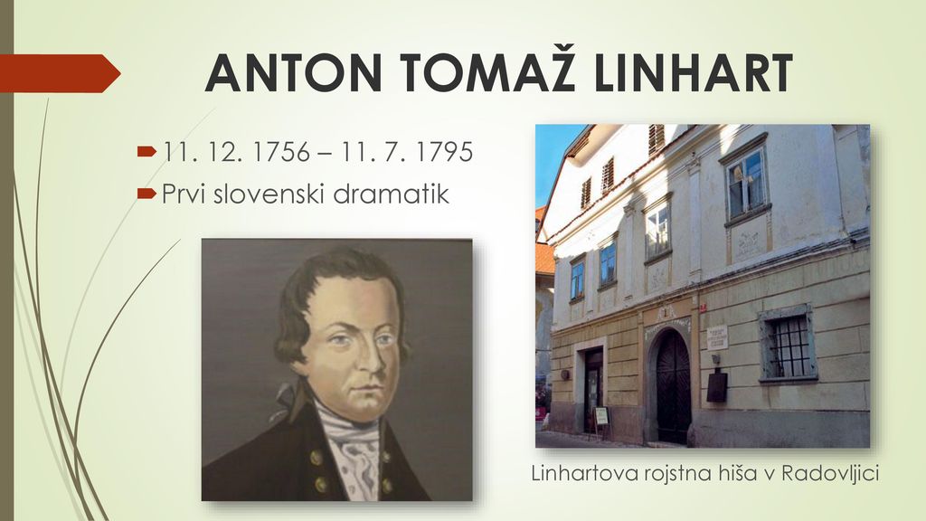 ANTON TOMAŽ LINHART – Prvi slovenski dramatik