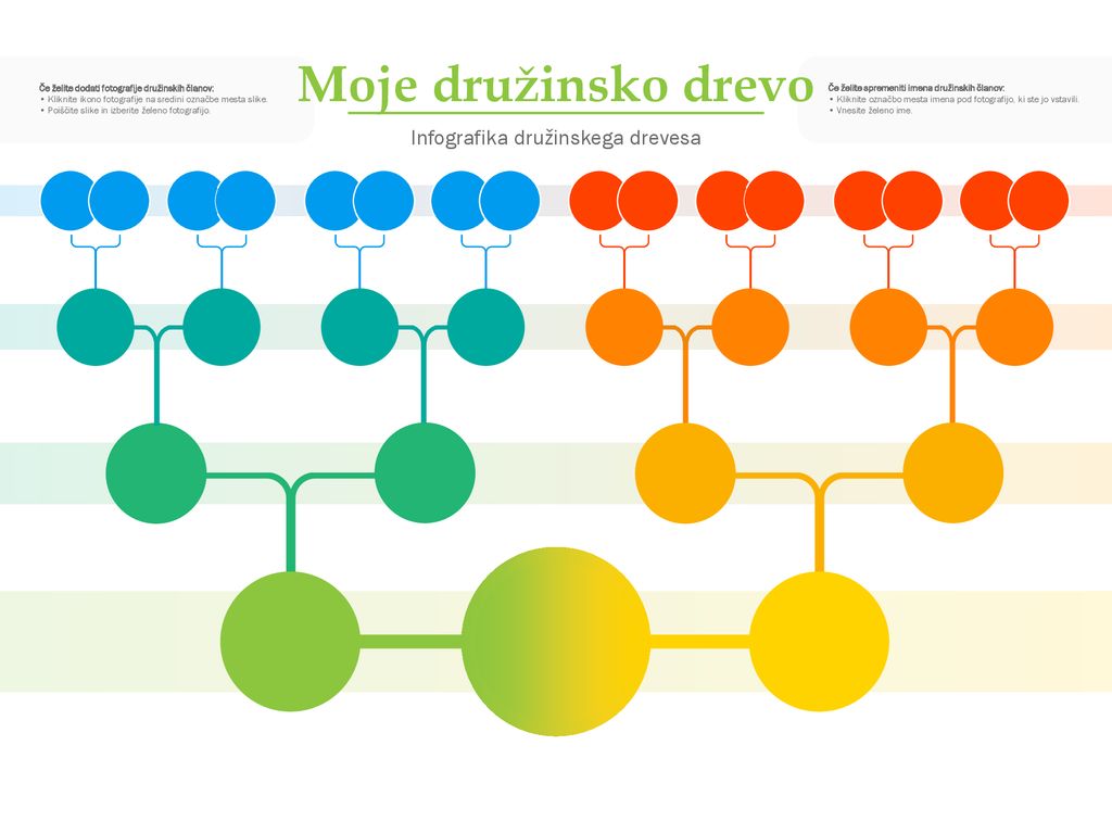 Infografika družinskega drevesa