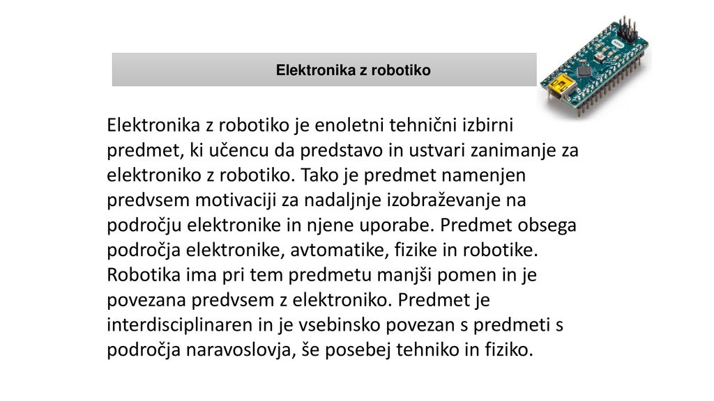 Elektronika z robotiko